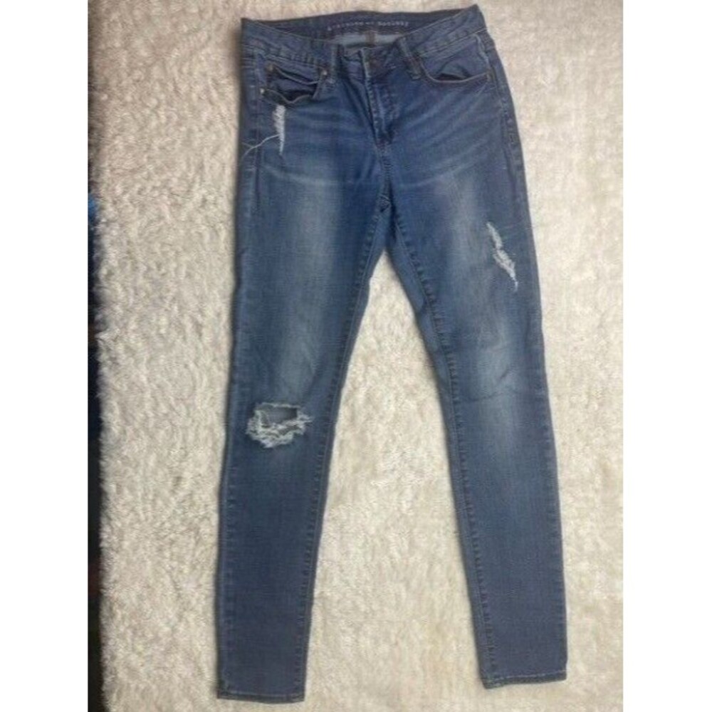 Articles Of Society Size 26 Womens Jeans Skinny Med Wash Stretch Low Rise